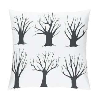 Personality  Collection Of Trees Silhouettes Pillow Covers