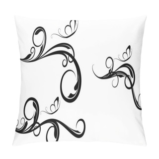 Personality  Three Artistic Design Floral Element Pillow Covers
