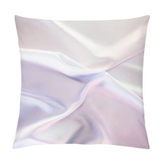 Personality  Light Beige And Pink Shiny Silk Fabric Background Pillow Covers