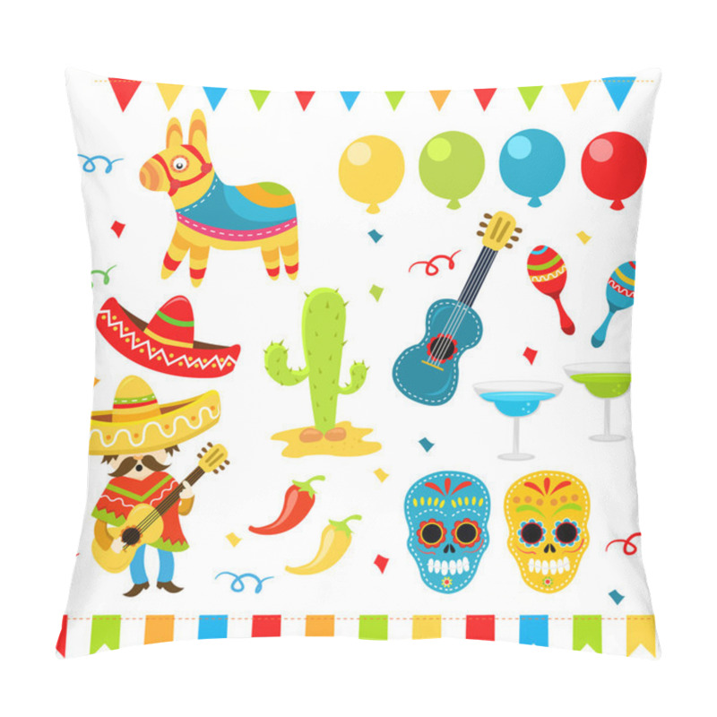 Personality  Mexican Design Elements Pillow Covers