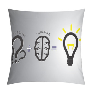 Personality  Problem Solution Concept - Solving It Using Brain Pillow Covers