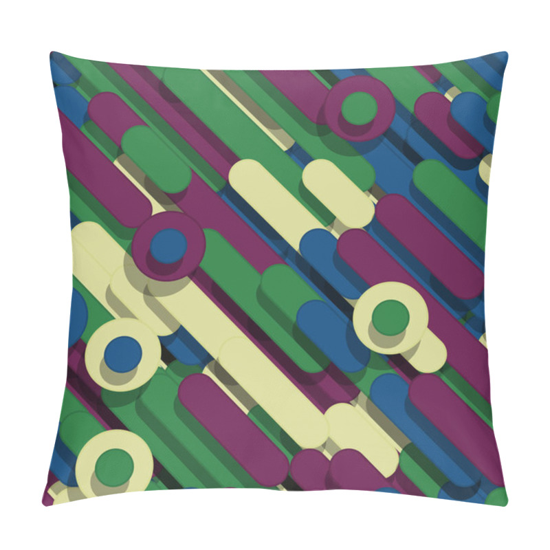 Personality  Colorful Abstract Lines Rain Generative Art Background Illustration  Pillow Covers
