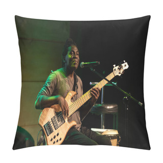 Personality  Cracow, Poland - Oct 21, 2019: Alfredo Rodriguez And Richard Bona Live On Stage In Manggha Museum Of Japanese Art And Technolog Pillow Covers