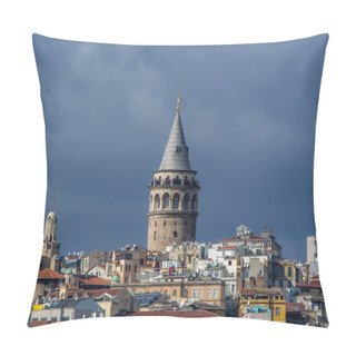 Personality  Galata Tower In Istanbul Pillow Covers