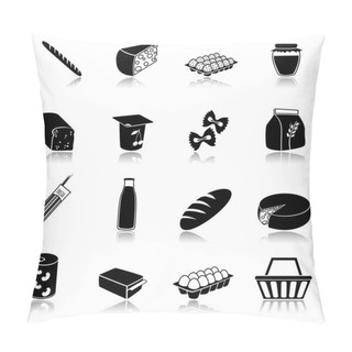 Personality  Food Icons Set Pillow Covers