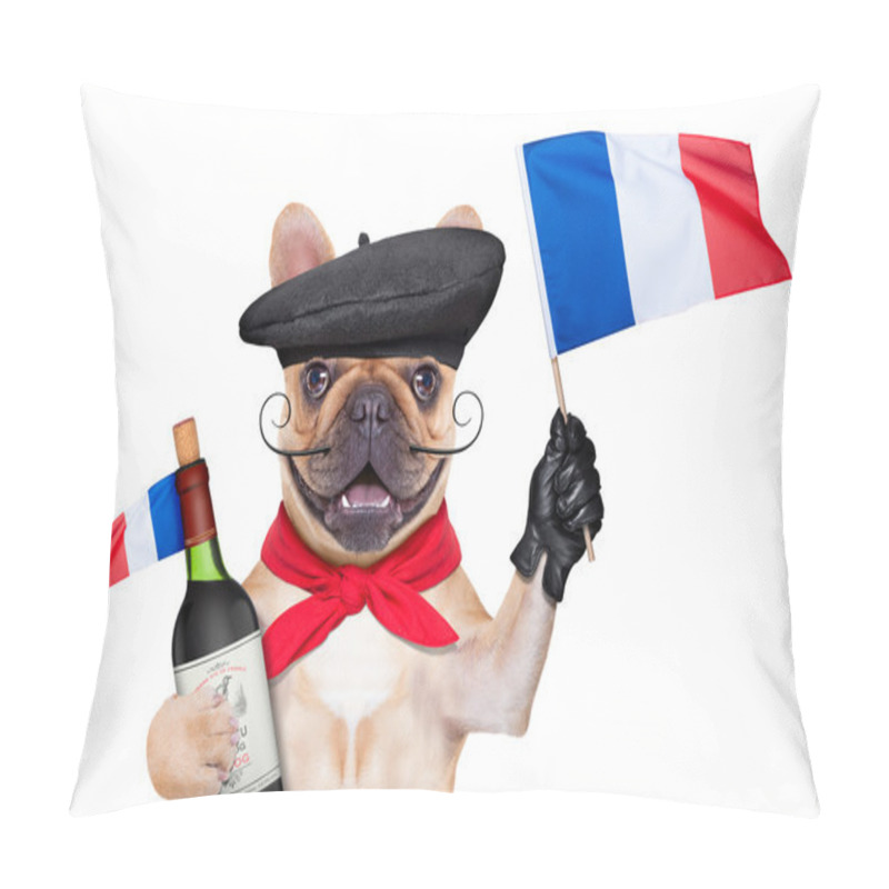 Personality  French Wine Dog Pillow Covers