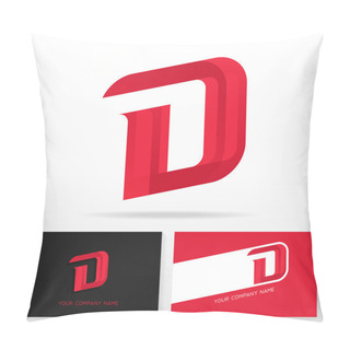 Personality  Letter D Logo Icon Design Pillow Covers