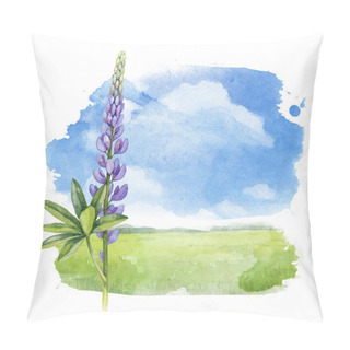Personality  Watercolor Summer Landscape Pillow Covers