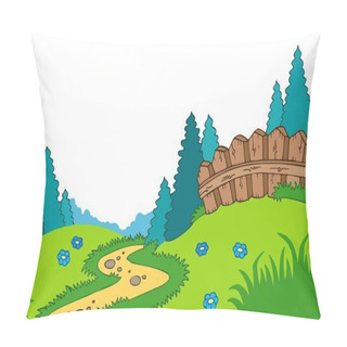 Personality  Cartoon Country Landscape Pillow Covers