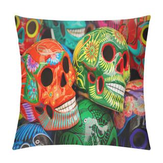 Personality  Decorated Colorful Skulls  Pillow Covers