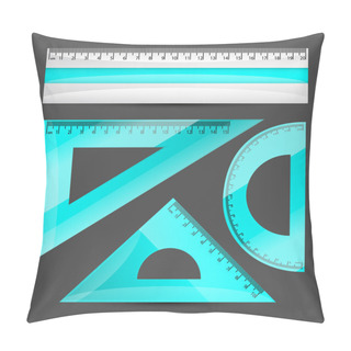 Personality  Rulers Vector Icons,  Vector Illustration  Pillow Covers