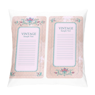Personality  Vintage Vector Labels Vector Illustration  Pillow Covers
