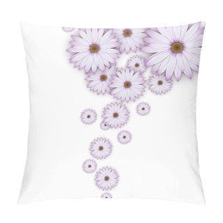 Personality  Field Of Purple Daisy Flowers. Pillow Covers