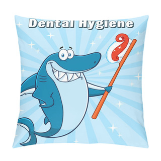 Personality  Shark Cartoon Mascot  Pillow Covers