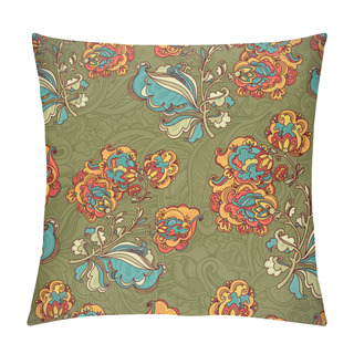 Personality  Hand Drawn Floral Vintage Ornaments Pillow Covers