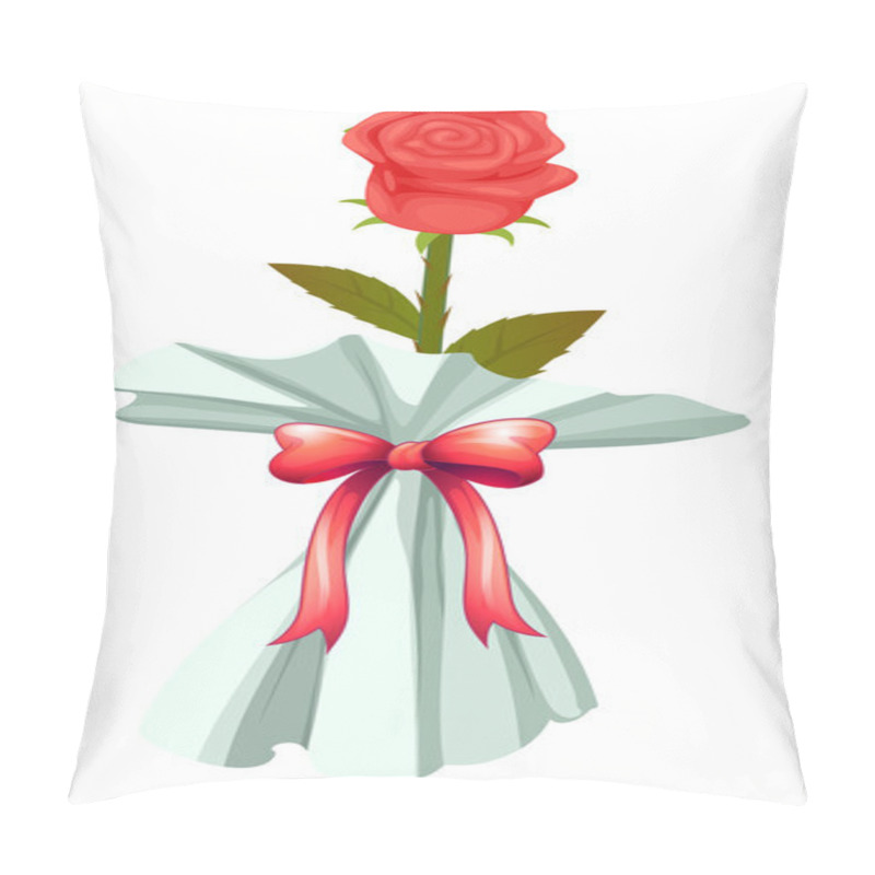 Personality  A red rose pillow covers