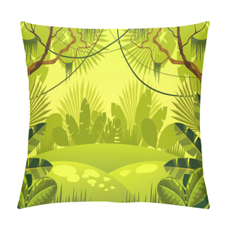 Personality  Jungle Background. Forest. Pillow Covers