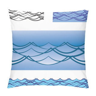 Personality  Sea Waves Pillow Covers
