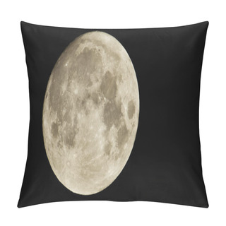Personality  Photography Of Moon In The Full Moon Lunar Phase. Pillow Covers