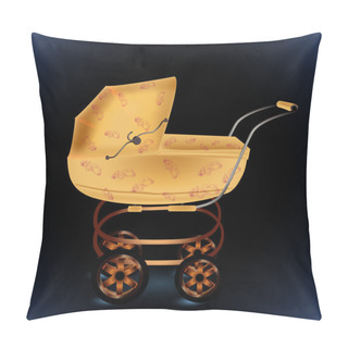 Personality  Baby Buggy. Vector Illustration  Pillow Covers