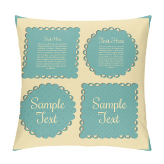 Personality  Vintage Frames Vector Illustration  Pillow Covers