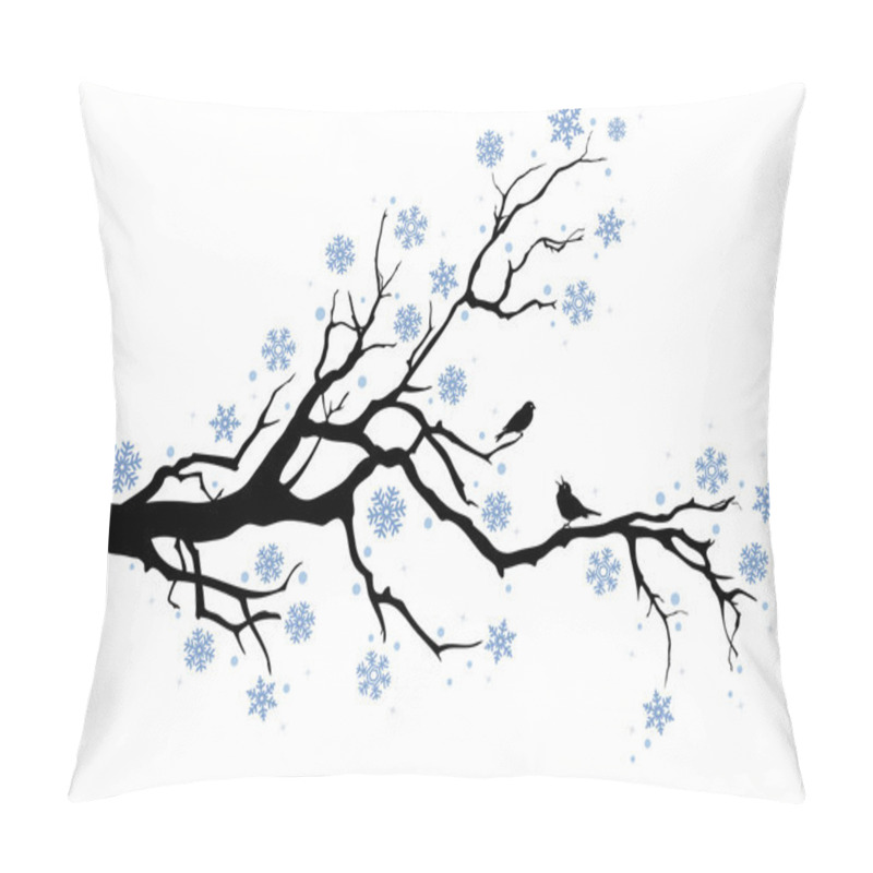Personality  Winter tree branch pillow covers