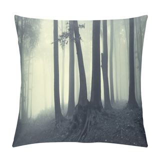 Personality  Trees In Counter Light In A Forest Pillow Covers