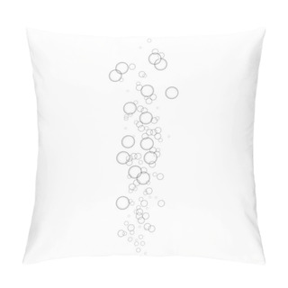 Personality  Under Sea Bubble Icon, Realistic Style Pillow Covers