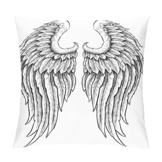 Personality  Hand Drawn Angel Wings Pillow Covers