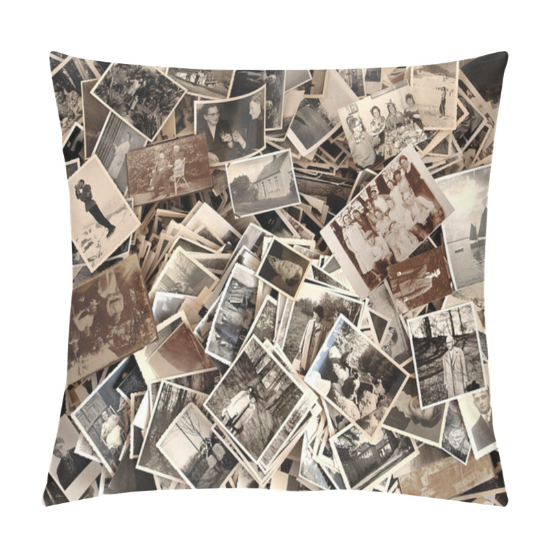 Personality  Lots Of Old Black-and-white Photos  Pillow Covers