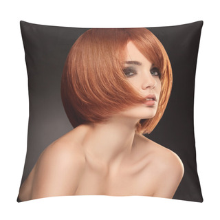 Personality  Red Hair. High Quality Image. Pillow Covers