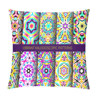 Personality  Bright Kaleidoscopic Patterns Set Pillow Covers