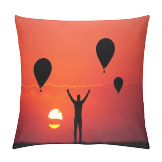 Personality  Hot Air Balloons Pillow Covers