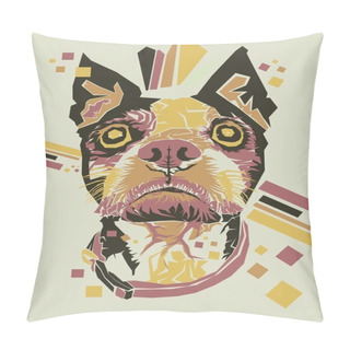 Personality Illustration Of Dog Pillow Covers
