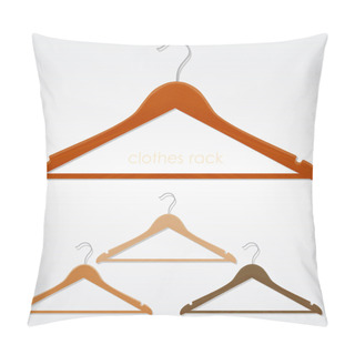 Personality  Coat Hanger. Vector Illustration Pillow Covers