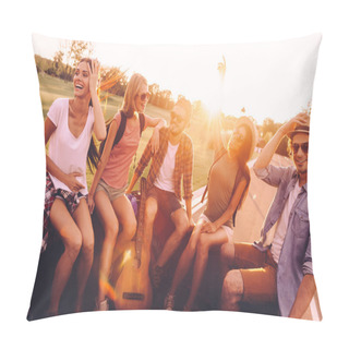 Personality  People Enjoying Road Trip  Pillow Covers