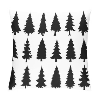 Personality  Chritmas Tree Silhouettes Pillow Covers