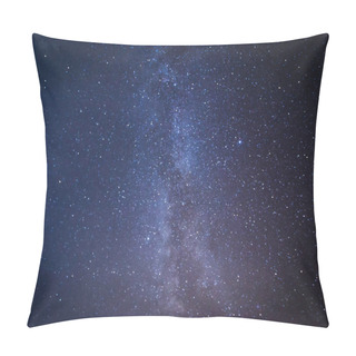 Personality  Milky Way Galaxy With Stars And Space Dust In The Universe, Long Exposure Photograph,with Grain Pillow Covers