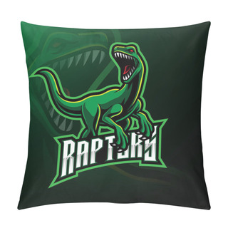 Personality  Raptor Sport Mascot Logo Design Pillow Covers
