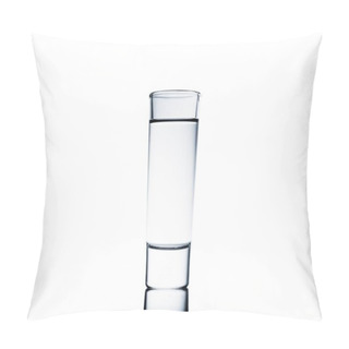 Personality  Drinking Glass Of Clean Water Isolated On White Pillow Covers
