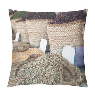 Personality  Beans And Other Food In Baskets On Sale Pillow Covers