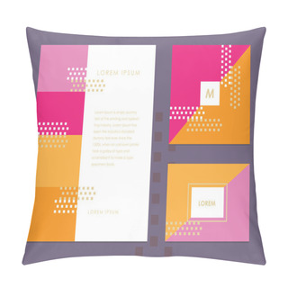 Personality  Letterhead Template, Business Card And Brochure Cover Pillow Covers