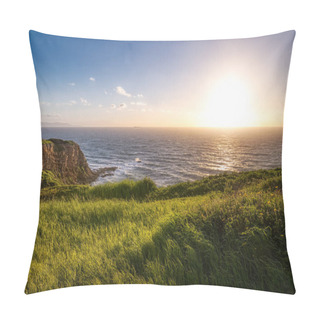 Personality  Grass Covered Point Vicente Bluff Pillow Covers