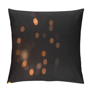 Personality  Abstract Lights Blur Blinking Background. Soft Focus Pillow Covers