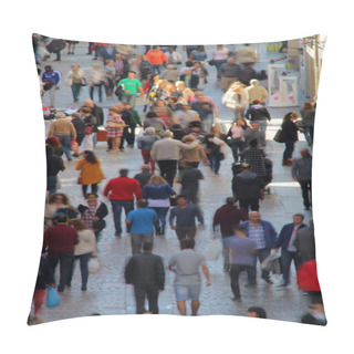 Personality  People Walking In The Street Pillow Covers
