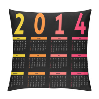 Personality  2014 Calendar Pillow Covers