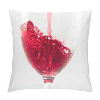 Personality  Wine Pouring In Glass Pillow Covers