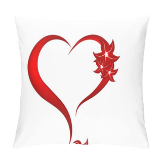 Personality  Red Heart Pillow Covers