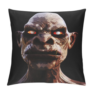 Personality  Digital 3D Illustration Of A Creepy Creature Pillow Covers
