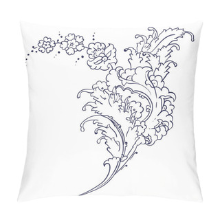 Personality  Iznik Style Floral Drawing Pillow Covers